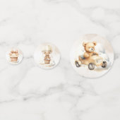 We kunnen nauwelijks wachten Boho Baby shower tafe Confetti (Voorkanten)