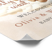 We kunnen nauwelijks wachten Boho PARTY WELKOMSTBO Poster (Hoek)