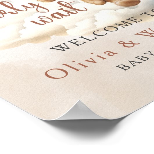 We kunnen nauwelijks wachten Boho PARTY WELKOMSTBO Poster (Hoek)