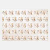 We kunnen nauwelijks wachten Boho Schattige Beer B Inpakpapier Vel (Voorkant 2)