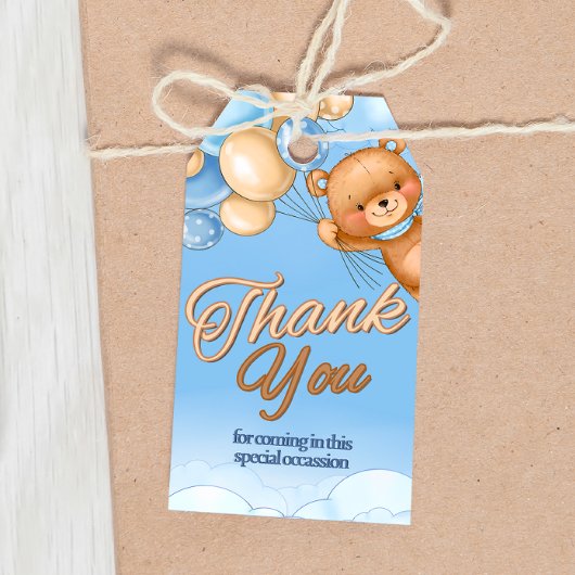 We kunnen nauwelijks wachten - Boy Baby shower Gif Cadeaulabel