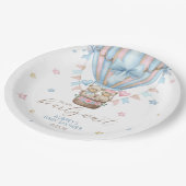 We kunnen nauwelijks wachten Boy Girl Twin Baby sh Papieren Bordje (Gekanteld)