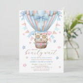 We kunnen nauwelijks wachten Boy Girl Twin Baby Sp Kaart (Staand voorkant)