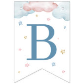 We kunnen nauwelijks wachten Boy Girl Twins Baby S Vlaggetjes (Tweede vlag)