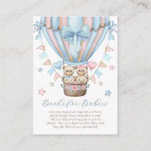 We kunnen nauwelijks wachten Boy Girl Twins boeken Informatiekaartje