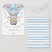 We kunnen nauwelijks wachten Boy Girl Twins Luier  Informatiekaartje (Voorkant / Achterkant)