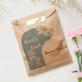 We kunnen nauwelijks wachten Boy Kraft gunstzakken Bedankzakje