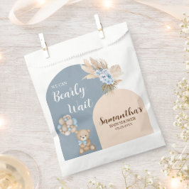 We kunnen nauwelijks wachten Boy White gunst zakke Bedankzakje