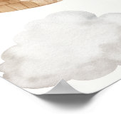 We kunnen nauwelijks wachten dan Baby shower Poster (Hoek)