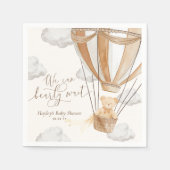 We kunnen nauwelijks wachten dan Baby shower Servet (Voorkant)