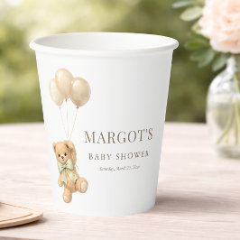 We kunnen nauwelijks wachten Eenvoudig baby shower Papieren Bekers