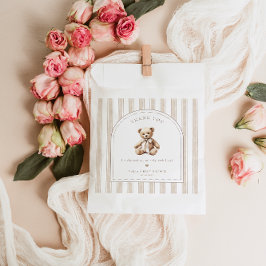 We kunnen nauwelijks wachten elegante Baby shower  Bedankzakje