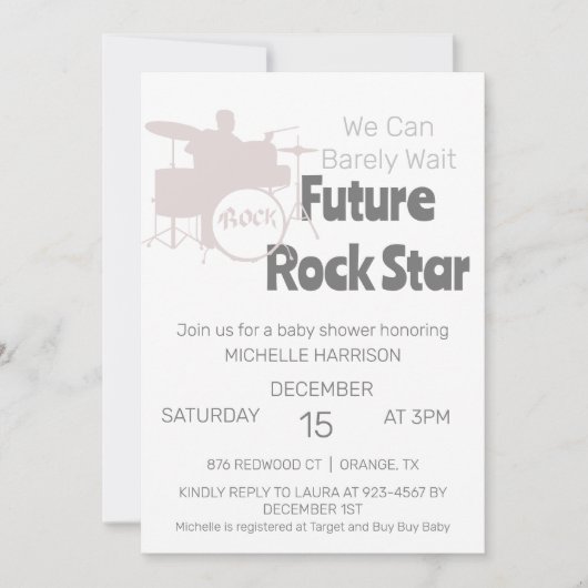 We kunnen nauwelijks wachten Geslachtsneutrale bab Kaart (Voorkant)