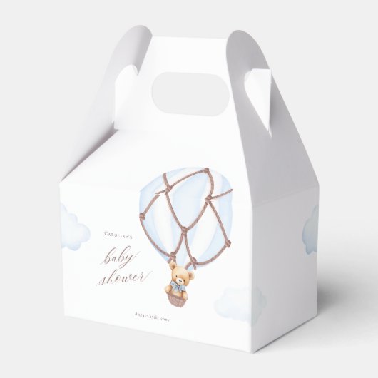 We kunnen nauwelijks wachten! Hete Luchtballon Bab Bedankdoosjes (Achterkant)