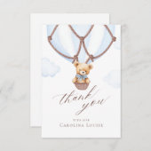 We kunnen nauwelijks wachten! Hete luchtballon dan Bedankkaart (Voorkant / Achterkant)