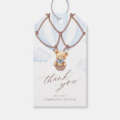 We kunnen nauwelijks wachten! Hete luchtballon dan Cadeaulabel (Voorkant)