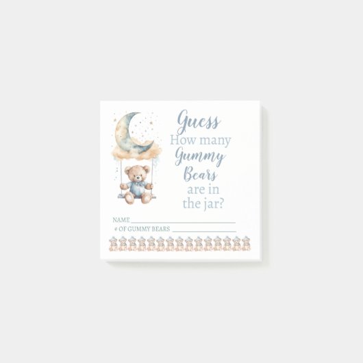 We kunnen nauwelijks wachten - hoeveel gummy Beren Post-it® Notes (Voorkant)