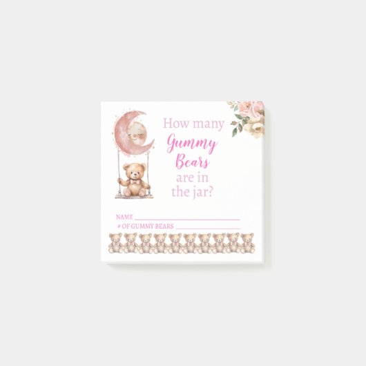 We kunnen nauwelijks wachten - hoeveel gummy Beren Post-it® Notes (Voorkant)