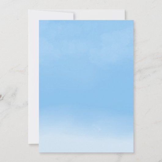 We kunnen nauwelijks wachten - Jongens Baby Shower Kaart (Achterkant)