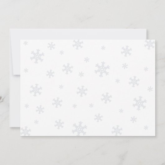 "We kunnen nauwelijks wachten" Kerst Beer Baby sho Kaart (Achterkant)