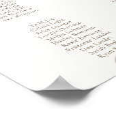 We kunnen nauwelijks wachten Lila Baby shower zitp Poster (Hoek)