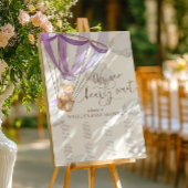 We kunnen nauwelijks wachten Lila Baby shower zitp Poster