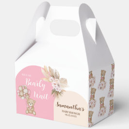 We kunnen nauwelijks wachten meisje Baby shower gu Bedankdoosjes