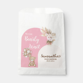 We kunnen nauwelijks wachten meisje Baby shower gu Bedankzakje