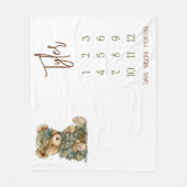 We kunnen nauwelijks wachten! Militaire Teddy Baby Fleece Deken (Voorkant)