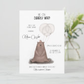 We kunnen nauwelijks wachten - moderne stijl minim kaart (Staand voorkant)