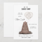 We kunnen nauwelijks wachten - moderne stijl minim kaart (Voorkant / Achterkant)