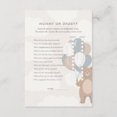 We kunnen nauwelijks wachten | Neutraal Mama of Pa Informatiekaartje (Voorkant)