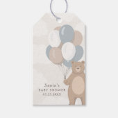 We kunnen nauwelijks wachten | Neutrale Blue Boy's Cadeaulabel (Voorkant)