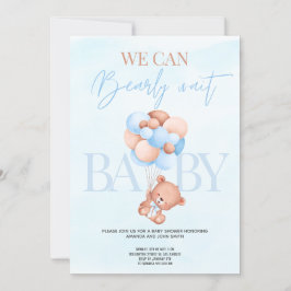 We kunnen nauwelijks wachten op Baby shower Uitnod Kaart