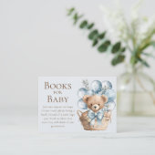 We kunnen nauwelijks wachten op Beer in Basket Boo Informatiekaartje (Staand voorkant)