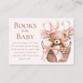 We kunnen nauwelijks wachten op Beer in Basket Boo Informatiekaartje (Voorkant)