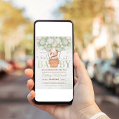 We kunnen nauwelijks wachten op Beer Theme Baby sh Kaart