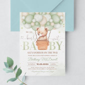 We kunnen nauwelijks wachten op Beer Theme Baby sh Kaart