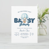 We kunnen nauwelijks wachten op blauw Beer Baby sh Kaart (Staand voorkant)