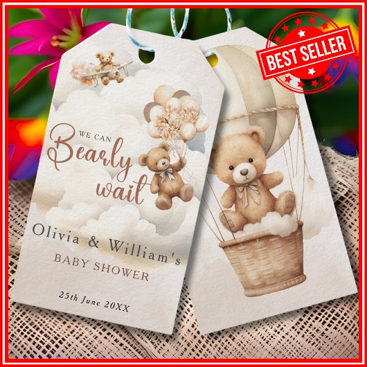 We kunnen nauwelijks wachten op Boho genderneutraa Cadeaulabel