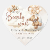 We kunnen nauwelijks wachten op Boho genderneutraa Hart Sticker (Voorkant)