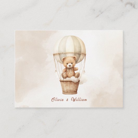 We kunnen nauwelijks wachten op Boho genderneutraa Informatiekaartje (Achterkant)