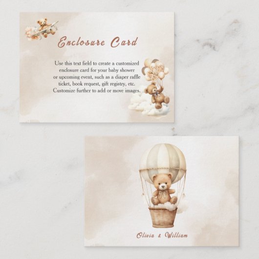 We kunnen nauwelijks wachten op Boho genderneutraa Informatiekaartje (Voorkant / Achterkant)