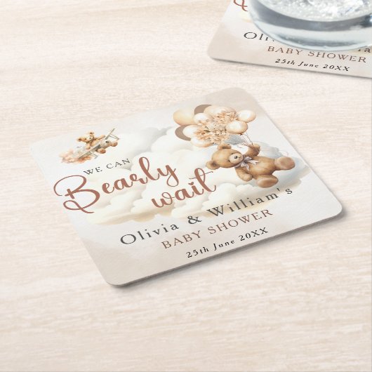 We kunnen nauwelijks wachten op Boho genderneutraa Kartonnen Onderzetters (Schuin)