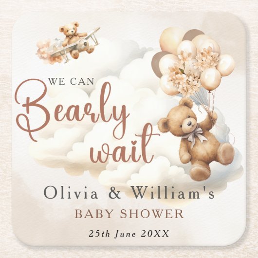 We kunnen nauwelijks wachten op Boho genderneutraa Kartonnen Onderzetters (Voorkant)