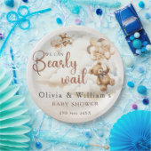 We kunnen nauwelijks wachten op Boho genderneutraa Papieren Bordje (Feest)