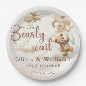 We kunnen nauwelijks wachten op Boho genderneutraa Papieren Bordje (Voorkant)