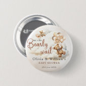 We kunnen nauwelijks wachten op Boho genderneutraa Ronde Button 5,7 Cm (Voorkant /achterkant)