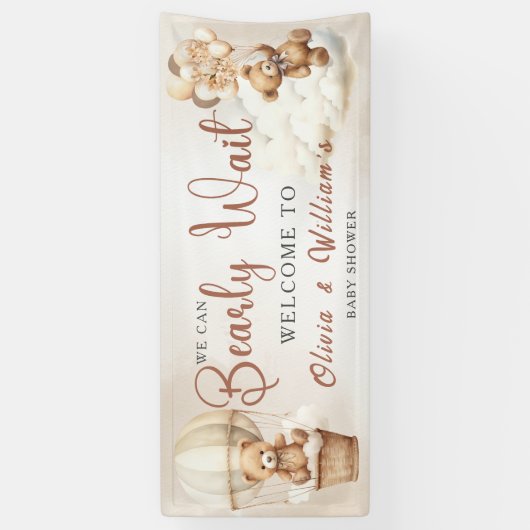 We kunnen nauwelijks wachten op Boho genderneutraa Spandoek (Verticaal)