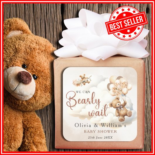 We kunnen nauwelijks wachten op Boho genderneutraa Vierkante Sticker